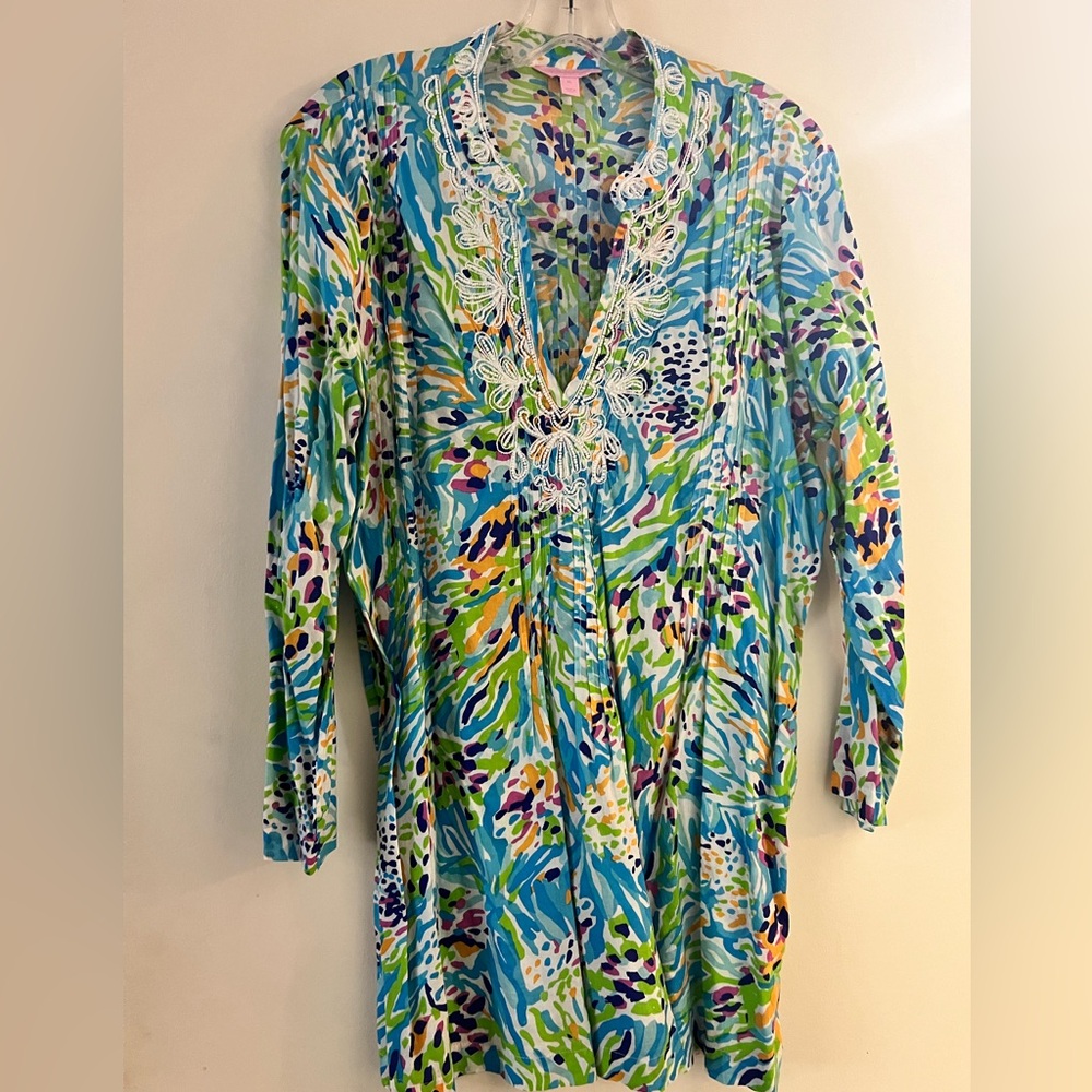 Lilly Pulitzer Embellished Tunic Top